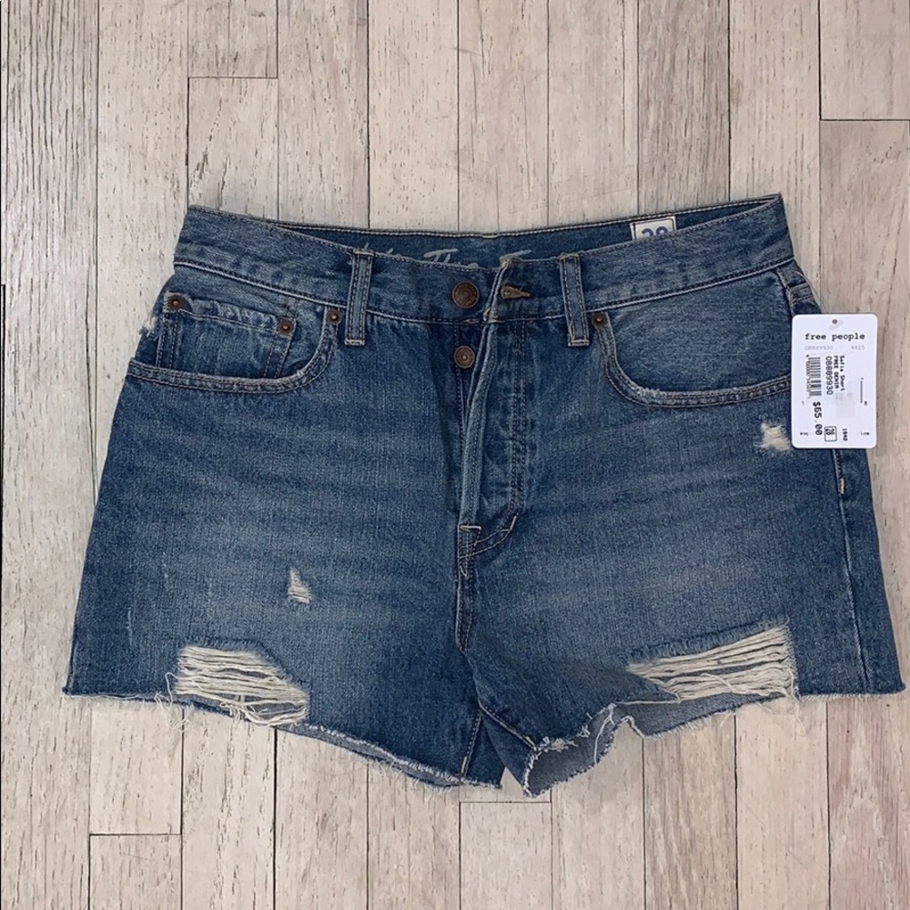 Free People Jean Shorts